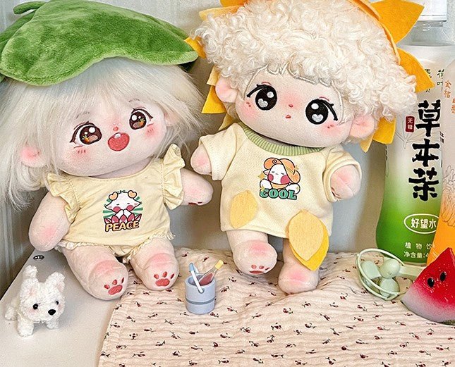 Cute Green Yellow Cotton Doll Clothes - TOY-PLU-49601 - Strawberry universe - 42shops