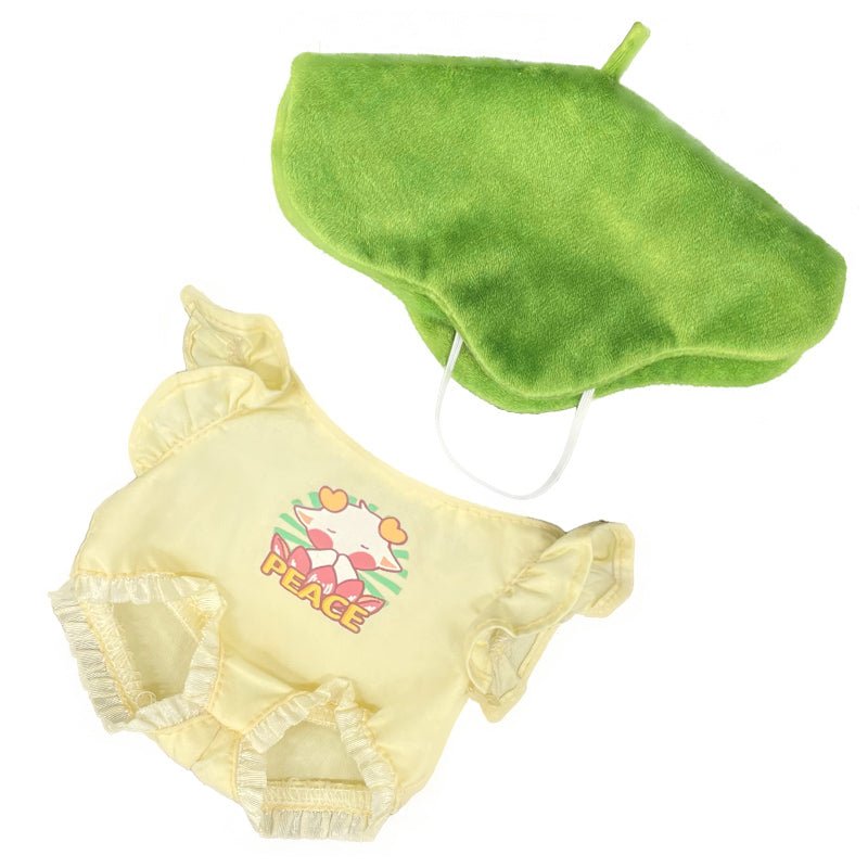 Cute Green Yellow Cotton Doll Clothes - TOY-PLU-49601 - Strawberry universe - 42shops