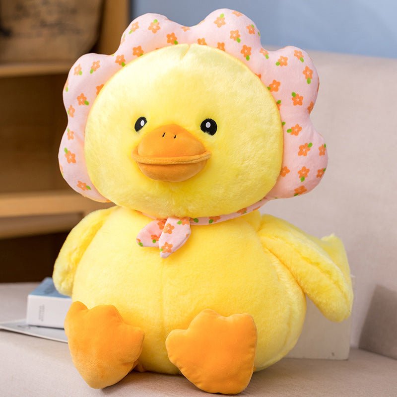 Cute Petal White Yellow Pink Duck Plushie Toys - TOY-PLU-43803 - yangzhouyile - 42shops
