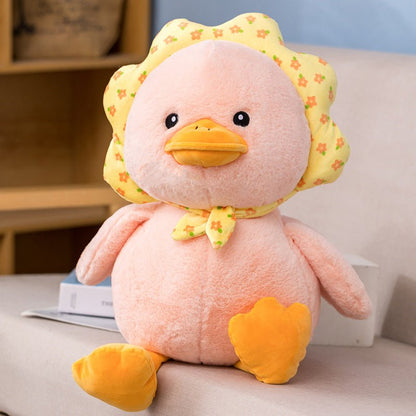 Cute Petal White Yellow Pink Duck Plushie Toys - TOY-PLU-43801 - yangzhouyile - 42shops