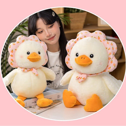 Cute Petal White Yellow Pink Duck Plushie Toys - TOY-PLU-43801 - yangzhouyile - 42shops