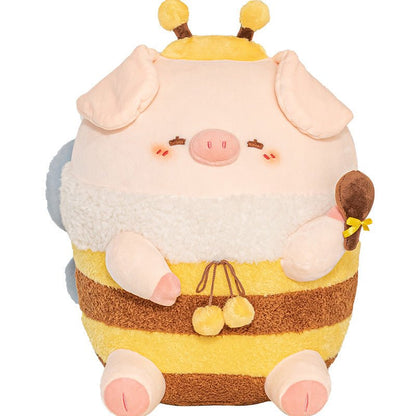 Cute Pink Bee Pig Plush Toys - TOY-PLU-12201 - waiguachupin - 42shops