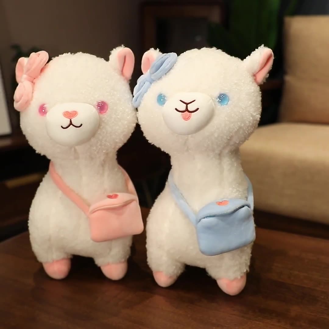 Cute Pink Blue Alpaca Plush Toy - TOY-PLU-98101 - Yangzhoukabusha - 42shops