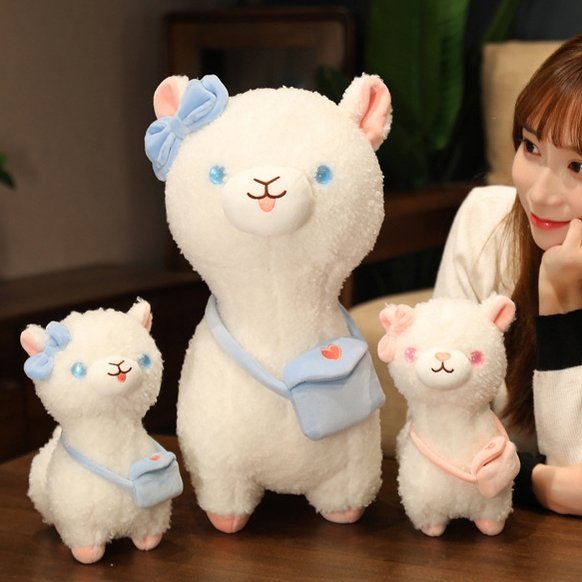 Cute Pink Blue Alpaca Plush Toy - TOY-PLU-98105 - Yangzhoukabusha - 42shops