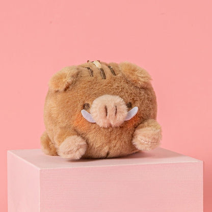 Cute Pink Brown Pig Plush Keychain - TOY-ACC-14601 - Waigua chupin - 42shops