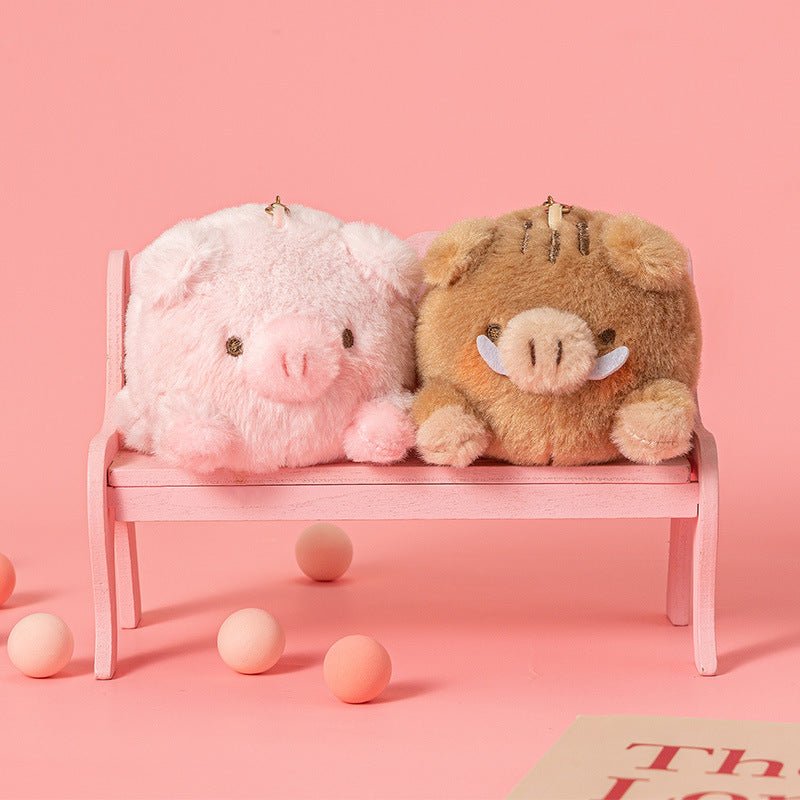Fluffy pig keychain shop