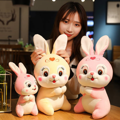 Cute Pink Red Yellow Bunny Plush Toy - TOY-PLU-41701 - Hanjiangquqianyang - 42shops 5104:6555