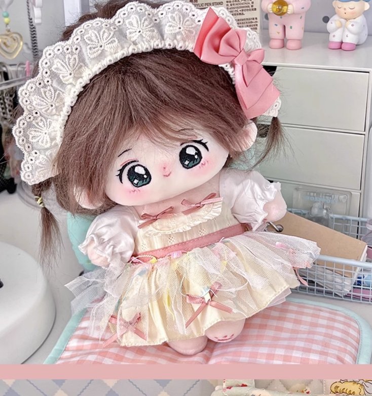 Cute Pink Yellow Doll Clothes Princess Dress 18468:420529