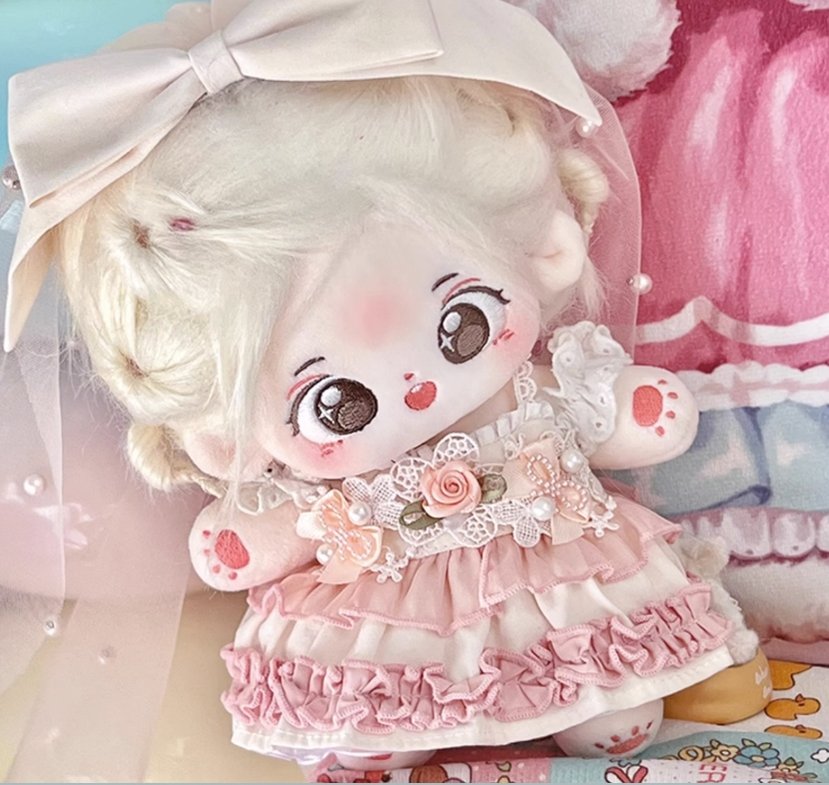 Cute Pink Yellow Doll Clothes Princess Dress 18468:420527