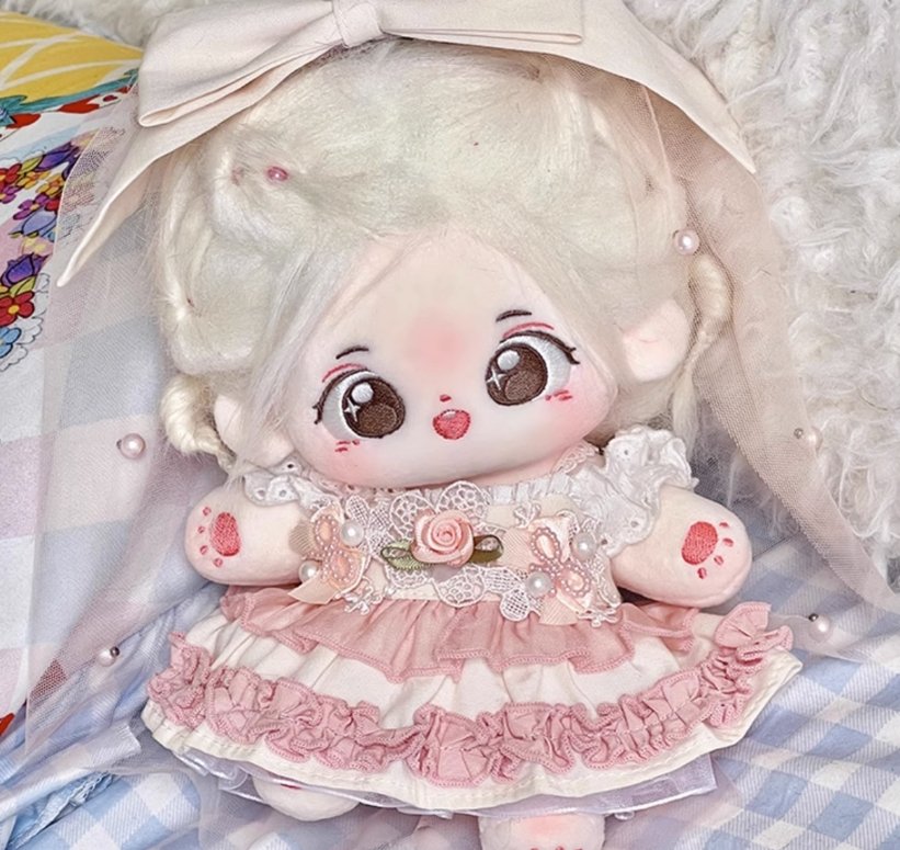Cute Pink Yellow Doll Clothes Princess Dress 18468:420523