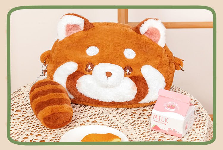 Dropship Red Panda Kids Backpack Cute Plush Crossbody Bag Snack Bag Go Out  Decor Small Bag to Sell Online at a Lower Price
