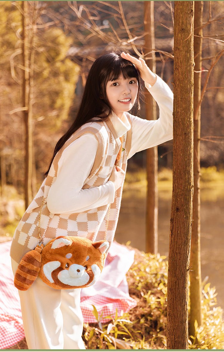 Cute Red Panda Plush Bags - TOY-PLU-13101 - Manmaoshenghuo - 42shops