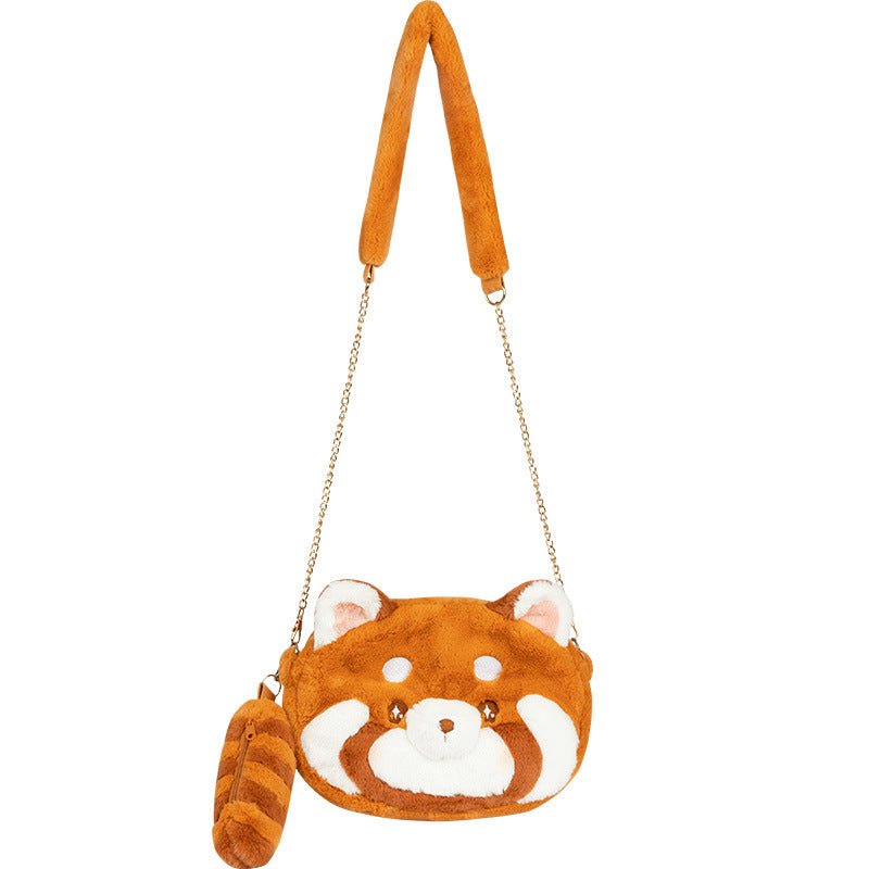 Dropship Red Panda Kids Backpack Cute Plush Crossbody Bag Snack Bag Go Out  Decor Small Bag to Sell Online at a Lower Price