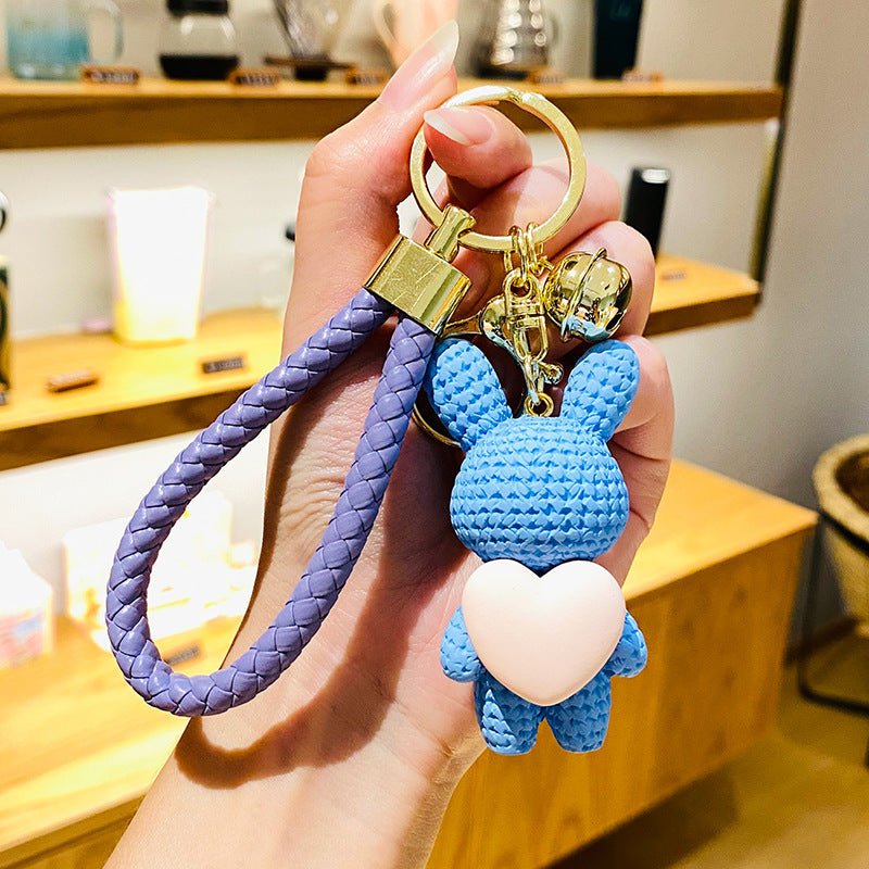 Cute Resin Rabbit Keychain Pendant Multicolor - TOY-ACC-19404 - Yiwumanmiao - 42shops
