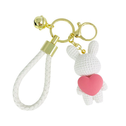 Cute Resin Rabbit Keychain Pendant Multicolor - TOY-ACC-19401 - Yiwumanmiao - 42shops