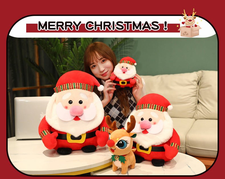 Cute Santa Claus Christmas Elk Plush Toy - TOY-PLU-32309 - Yangzhou yuanlong - 42shops
