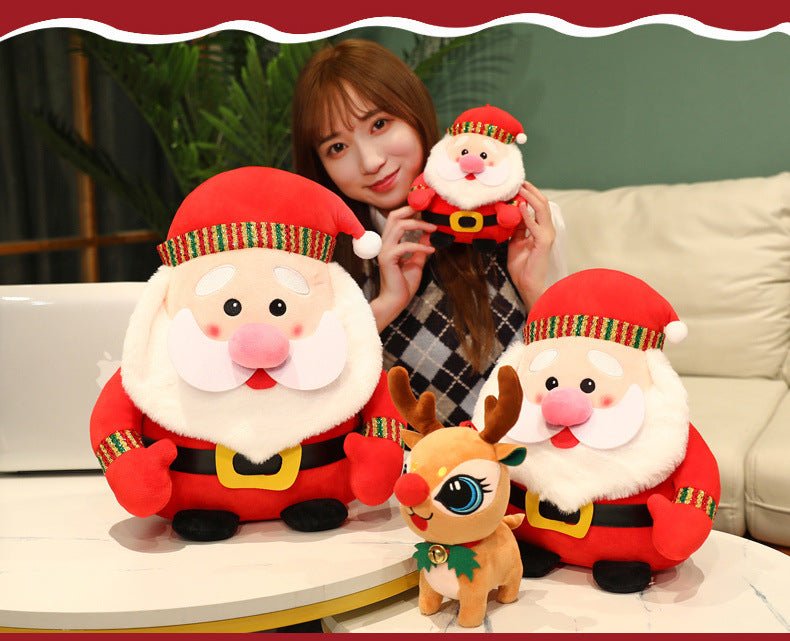 Cute Santa Claus Christmas Elk Plush Toy - TOY-PLU-32309 - Yangzhou yuanlong - 42shops