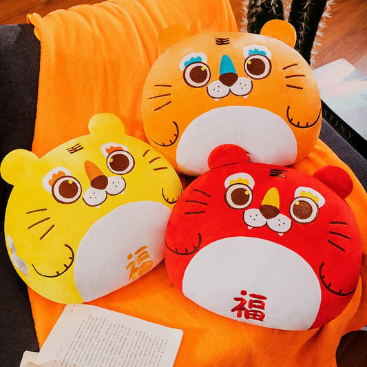 Cute Tiger Plush Pillow Hand Warmer Blanket Set - TOY-PLU-43101 - Yangzhoukeshibei - 42shops