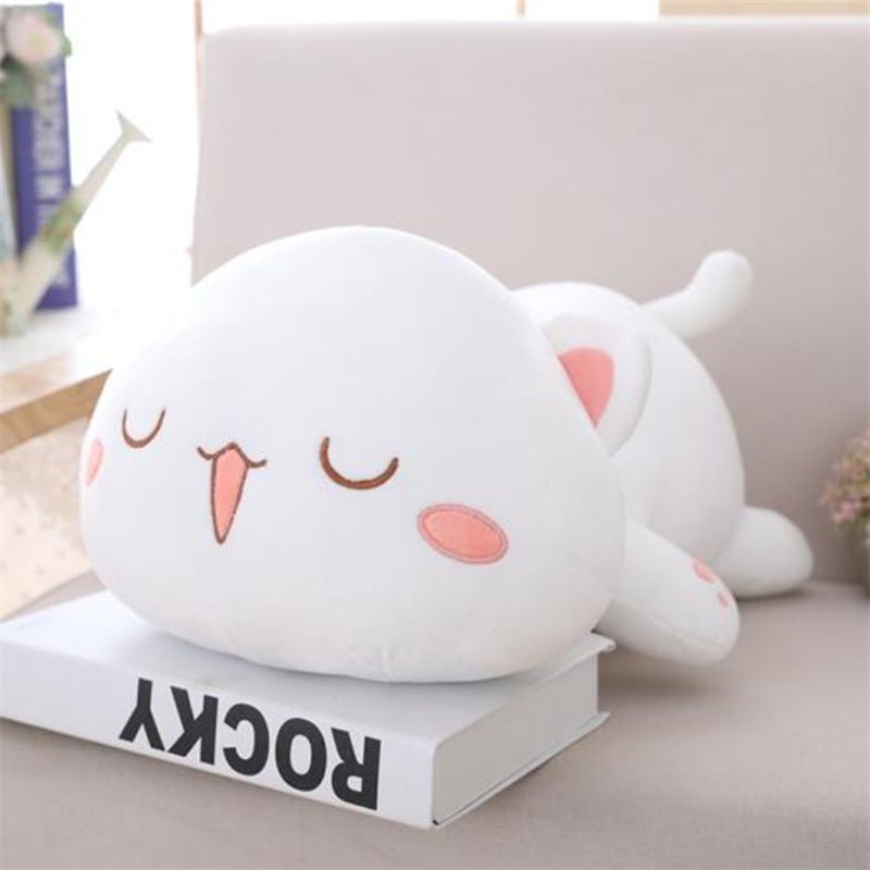 Cute White Gray Cat Plush Toys Stuffed Animal - TOY-PLU-67110 - Yangzhou kaka - 42shops