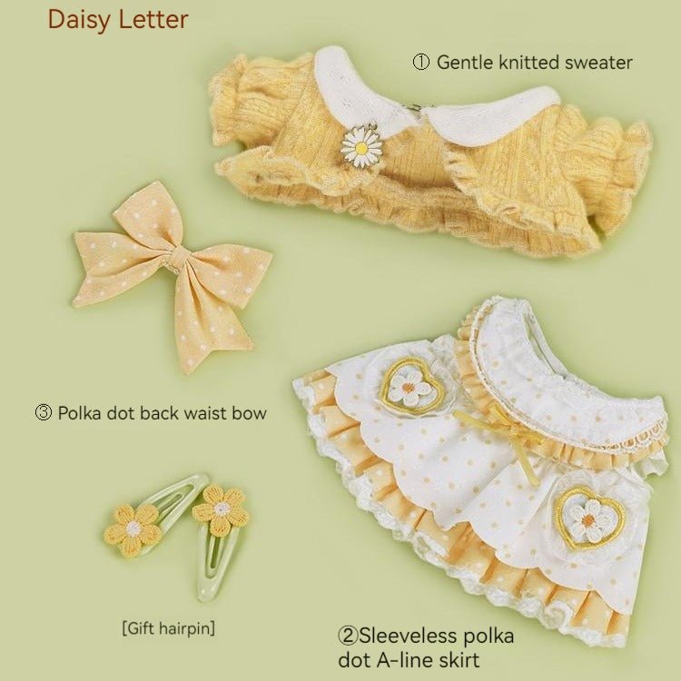 Daisy Letter Lily of the Valley Description Plush Doll Clothing 20976:455401