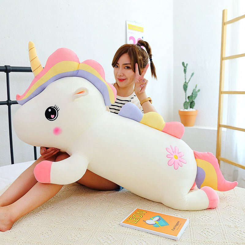 Daisy White Pink Unicorn Toys Plush Pillows - TOY-PLU-30701 - Xinchengshuize - 42shops