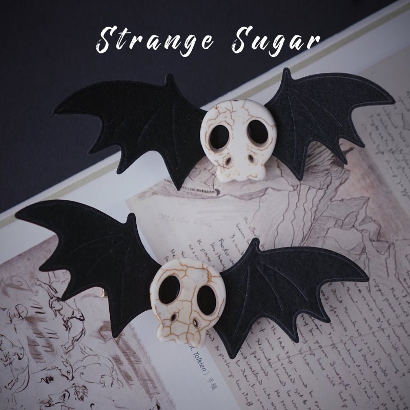 Dark Gothic Halloween Bat skull Hair Clip - TOY-PLU-134404 - Strange Sugar - 42shops