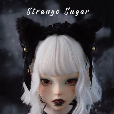 Dark Gothic Halloween Cat Ear Animal Ear Ear Hair Accessories - TOY-PLU-134005 - Strange Sugar - 42shops