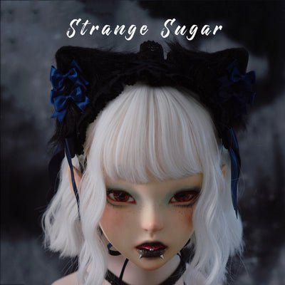 Dark Gothic Halloween Cat Ear Animal Ear Ear Hair Accessories - TOY-PLU-134010 - Strange Sugar - 42shops