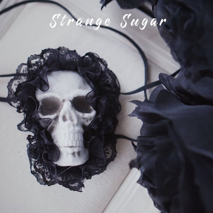 Dark Gothic Halloween Skeleton Eye Mask Lace Edge Manga - TOY-ACC-58701 - Strange Sugar - 42shops