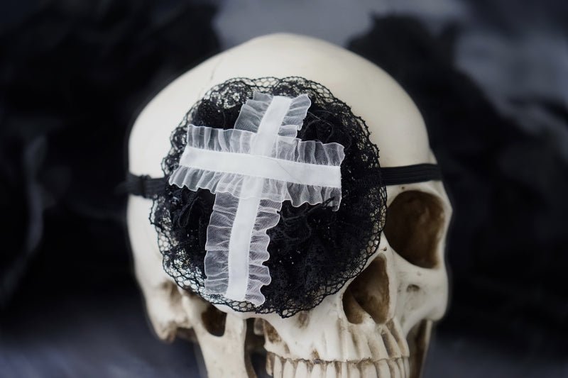 Dark Gothic Halloween Skeleton Eye Mask Lace Edge Manga - TOY-ACC-58703 - Strange Sugar - 42shops