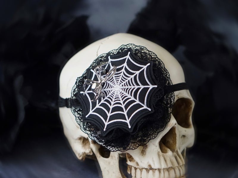 Dark Gothic Halloween Skeleton Eye Mask Lace Edge Manga - TOY-ACC-58702 - Strange Sugar - 42shops