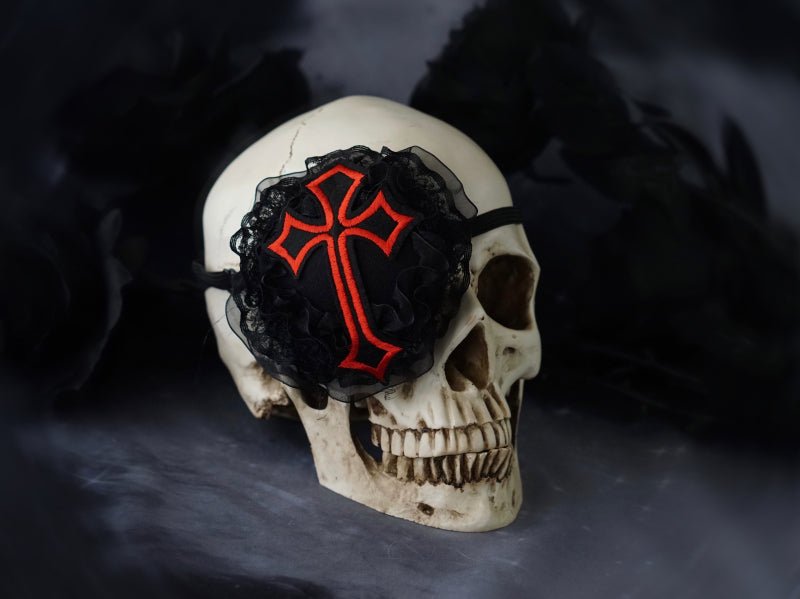 Dark Gothic Halloween Skeleton Eye Mask Lace Edge Manga - TOY-ACC-58703 - Strange Sugar - 42shops