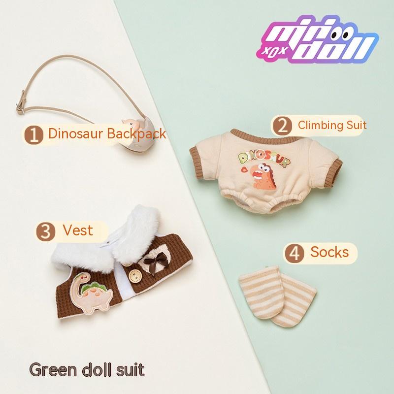 Dinosaur Doll Clothes Set For 20cm and 15cm Cotton Dolls 20176:428027