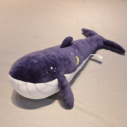 Dolphin Whale Stuffed Animal Plush Pillows navy blue whale 70 cm/27.6 inches 