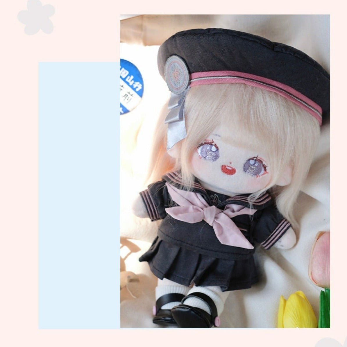 Double Horsetail Blonde Naked Cotton Doll 20cm - TOY-PLU-103001 - Forest Animation - 42shops 6188:101276