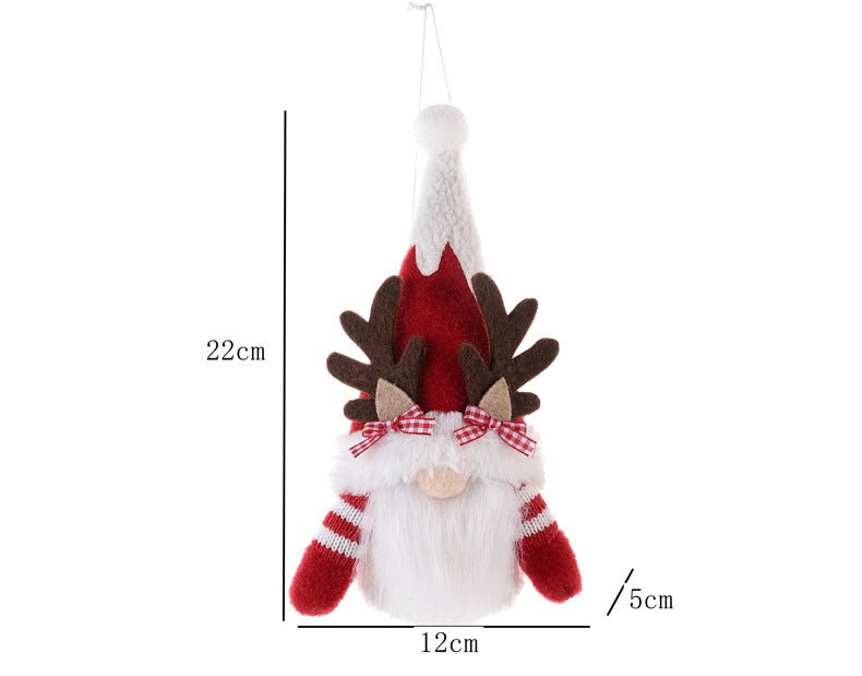Faceless Santa Claus Antlers Plush Christmas Decorations - TOY-PLU-33901 - YWSYMC - 42shops