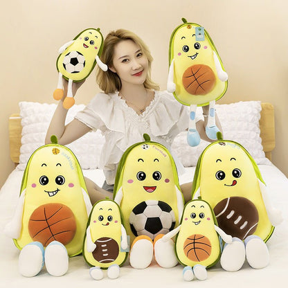Feather Cotton Avocado Soccer Basketball Plush Toys - TOY-PLU-41101 - Linyi leyou - 42shops