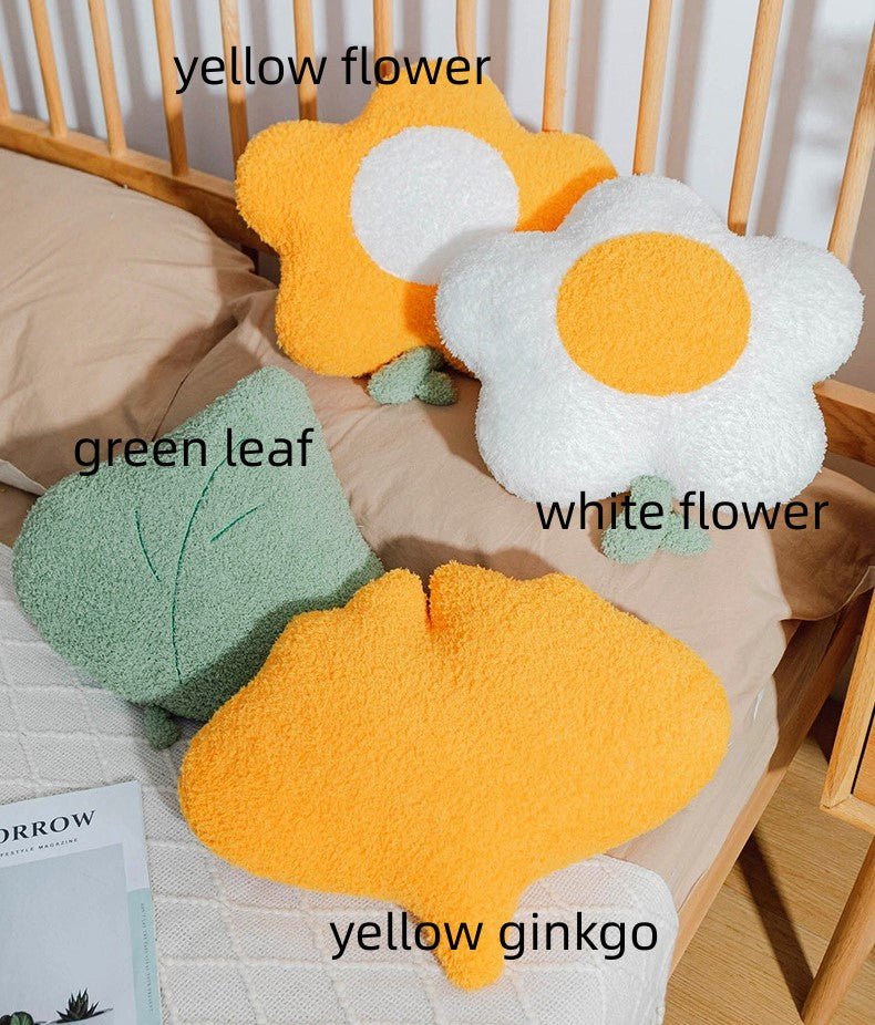 Flower Plush Throw Pillow Plant Leaf Pillow - TOY-PLU-43501 - Yangzhoukeshibei - 42shops