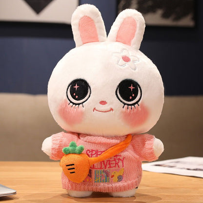 Fluffy Bunny Plushie Toys Dressing Dolls - TOY-PLU-35602 - Yangzhou jiongku - 42shops