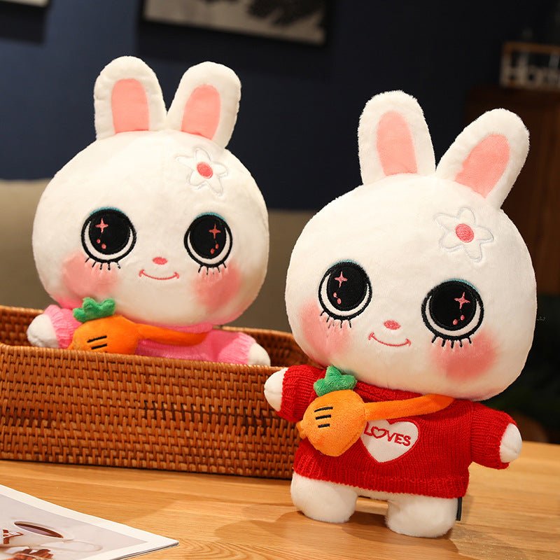 Fluffy Bunny Plushie Toys Dressing Dolls - TOY-PLU-35601 - Yangzhou jiongku - 42shops