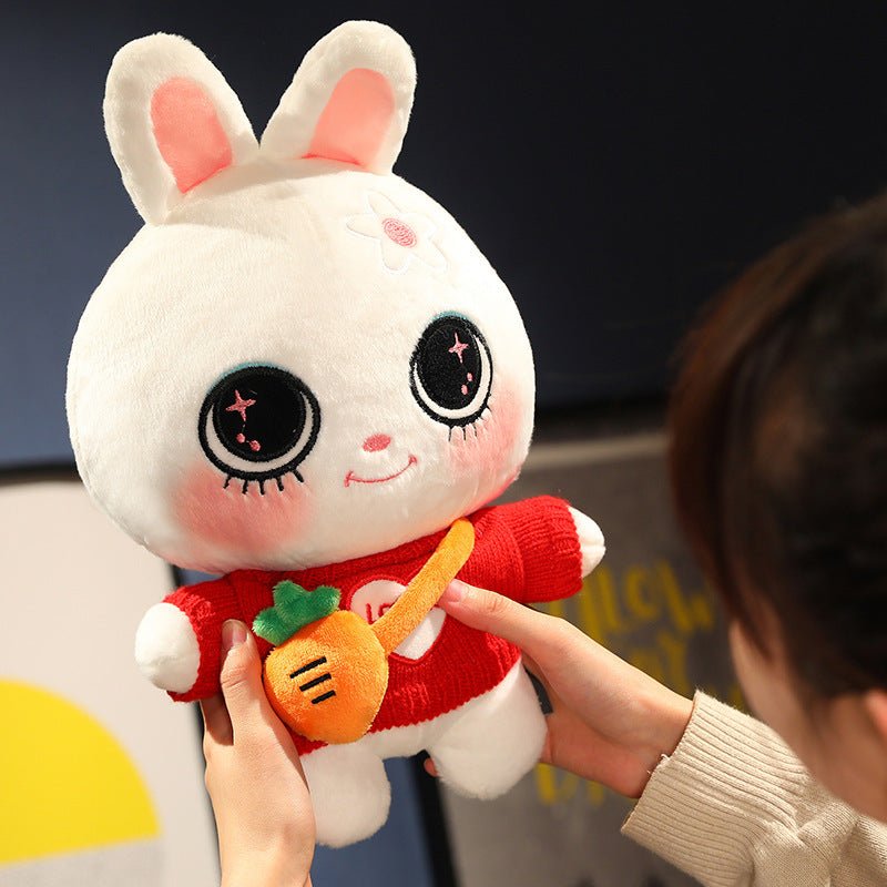 Fluffy Bunny Plushie Toys Dressing Dolls - TOY-PLU-35601 - Yangzhou jiongku - 42shops