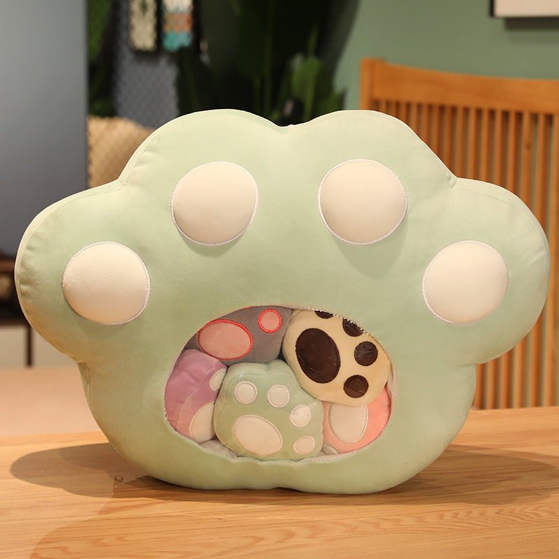 Fluffy Cat Paw Pillow Plush Toy Cushion - TOY-PLU-62404 - Yangzhou burongfang - 42shops