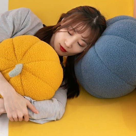 Fluffy Colourful Pumpkin Plush Pillow - TOY-PLU-51001 - Rongcheng shengtong - 42shops