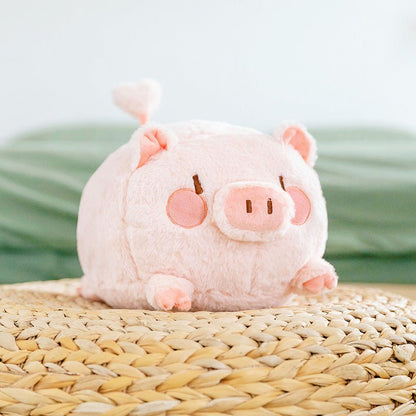 Fluffy Pink Brown Pig Plush Toys - TOY-PLU-9701 - Waigua chupin - 42shops