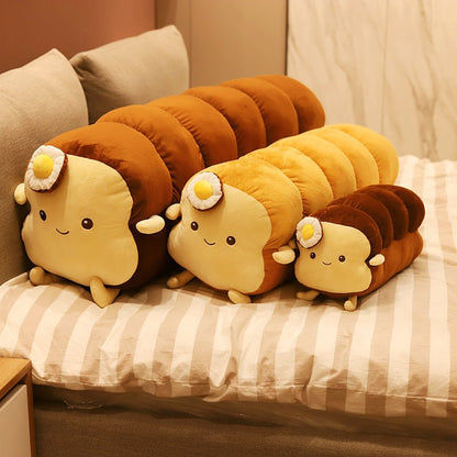 Fluffy Toasted Bread Sliced Egg Plushie Stuffed Toy Collection - TOY-PLU-53601 - Yangzhoumengzhe - 42shops