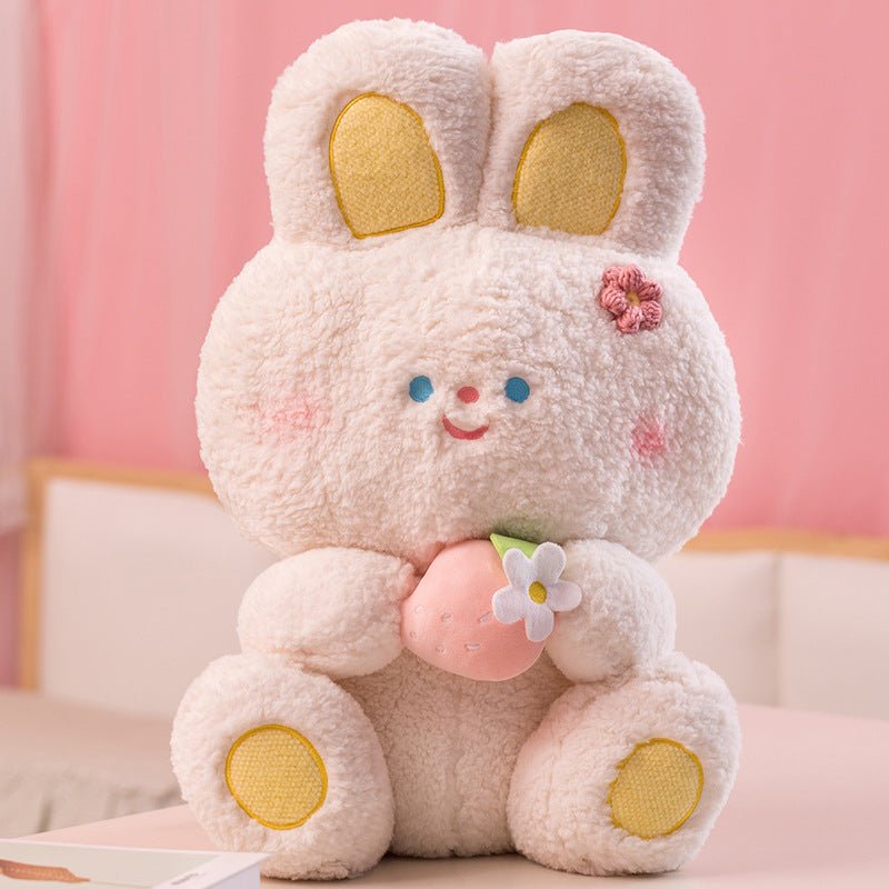 Fluffy White Bunny Plush Toys - TOY-PLU-22901 - Yangzhou yile - 42shops