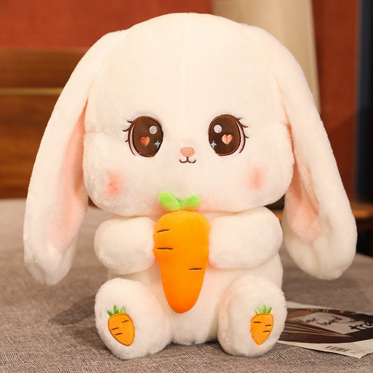 Fluffy White Bunny Plush Toys Stuffed Animals - TOY-PLU-26001 - Yiwu xuqiang - 42shops