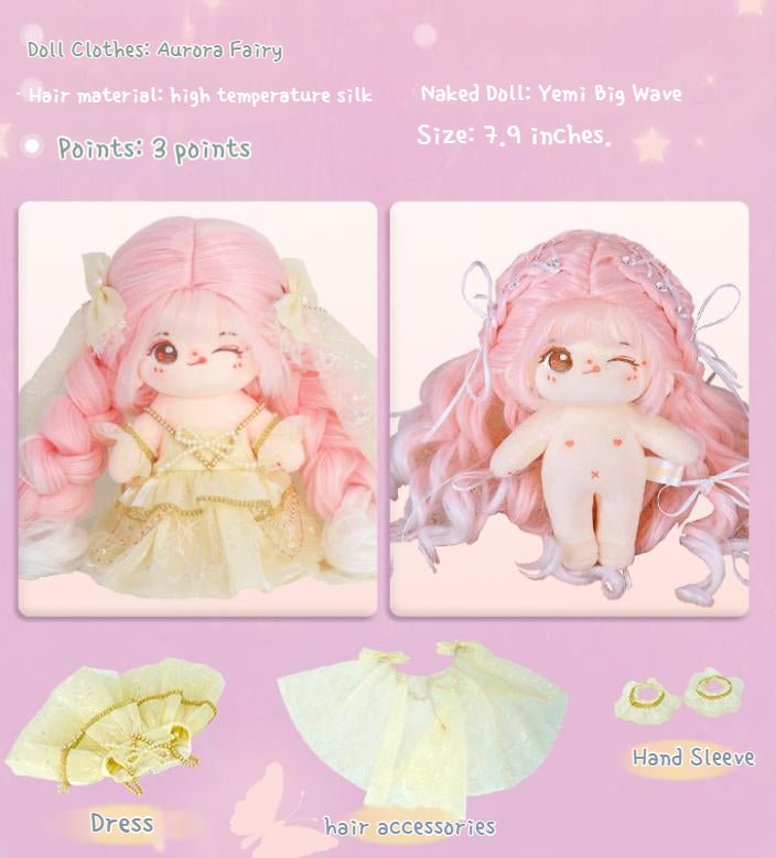 Fox Fairy Purple Hair Naked Doll Fairy Doll Clothes 21368:419705