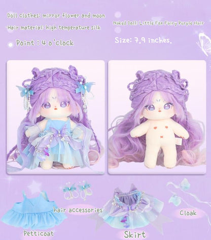 Fox Fairy Purple Hair Naked Doll Fairy Doll Clothes 21368:419707