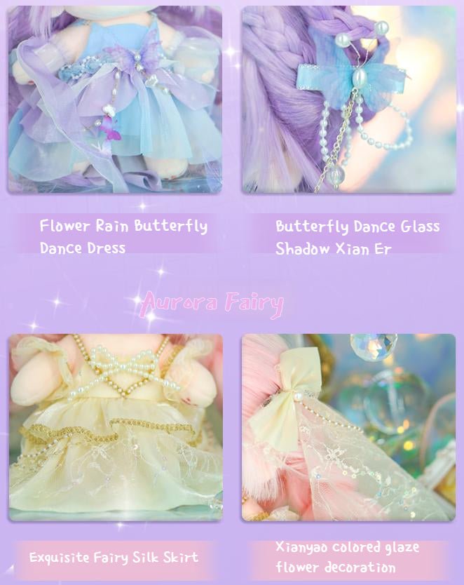 Fox Fairy Purple Hair Naked Doll Fairy Doll Clothes 21368:419709